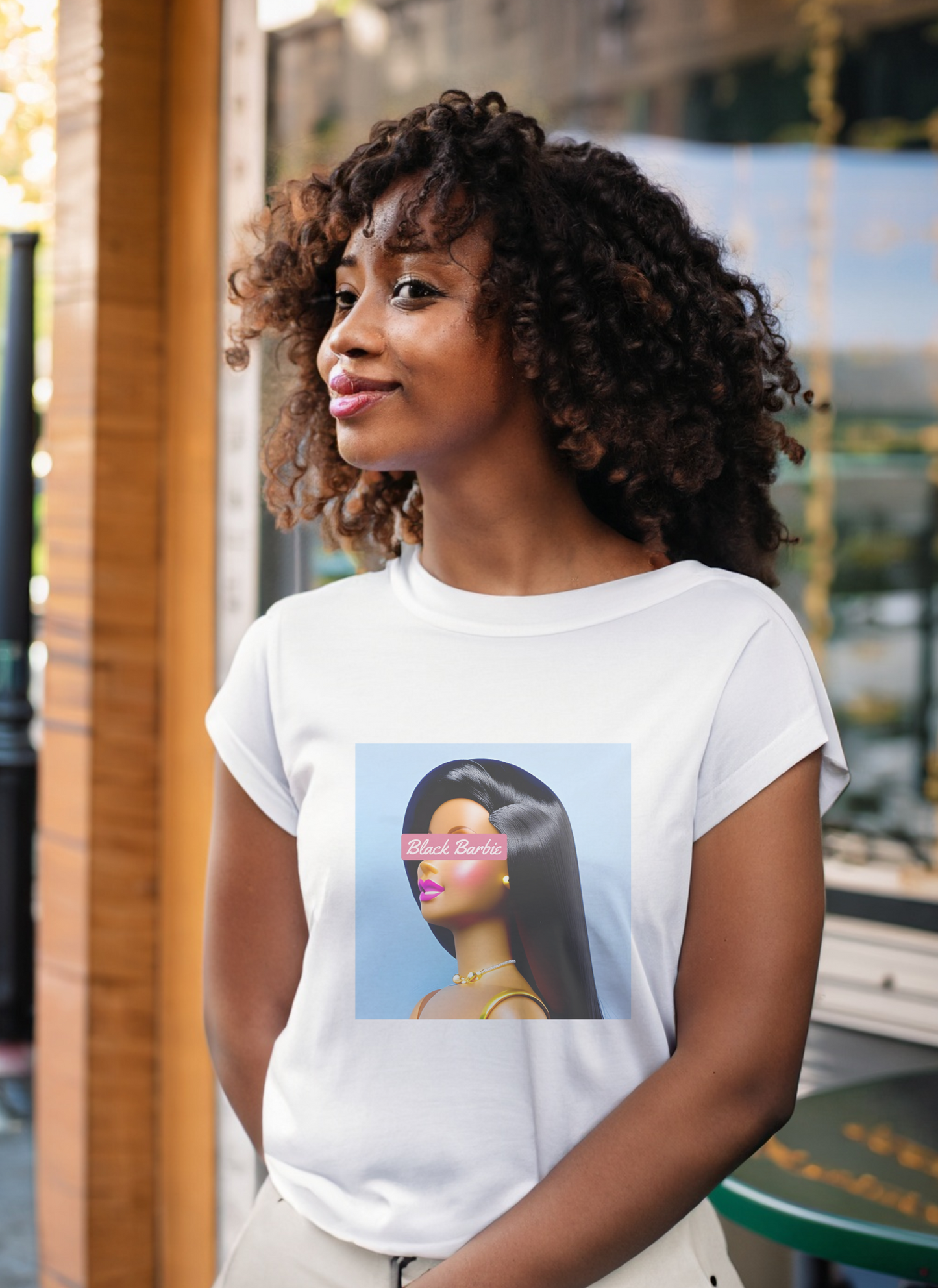 Afro barbie top t shirt